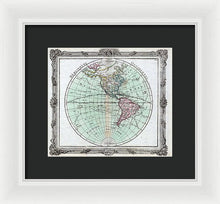 Load image into Gallery viewer, Old Map Of The Americas 1764 - Framed Print