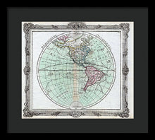 Load image into Gallery viewer, Old Map Of The Americas 1764 - Framed Print