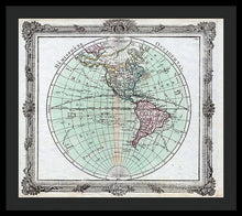 Load image into Gallery viewer, Old Map Of The Americas 1764 - Framed Print