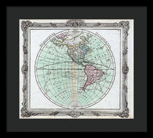 Load image into Gallery viewer, Old Map Of The Americas 1764 - Framed Print