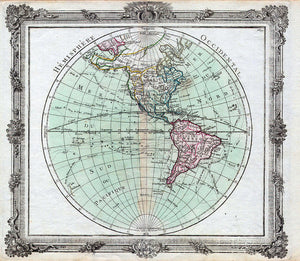 Old Map Of The Americas 1764 - Art Print