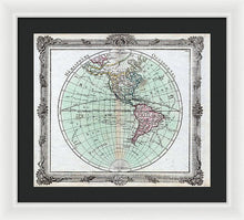 Load image into Gallery viewer, Old Map Of The Americas 1764 - Framed Print