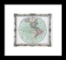 Load image into Gallery viewer, Old Map Of The Americas 1764 - Framed Print