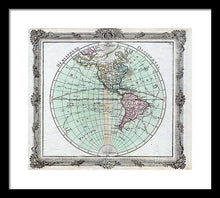 Load image into Gallery viewer, Old Map Of The Americas 1764 - Framed Print