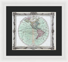 Load image into Gallery viewer, Old Map Of The Americas 1764 - Framed Print