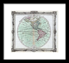 Load image into Gallery viewer, Old Map Of The Americas 1764 - Framed Print