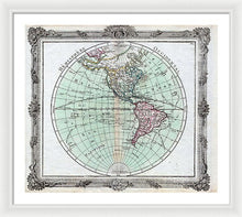 Load image into Gallery viewer, Old Map Of The Americas 1764 - Framed Print