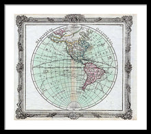 Load image into Gallery viewer, Old Map Of The Americas 1764 - Framed Print