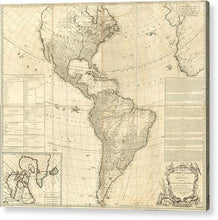 Load image into Gallery viewer, Map Of The Americas 1772 - Acrylic Print