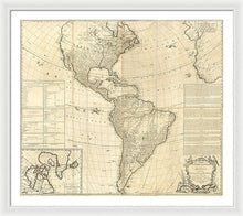 Load image into Gallery viewer, Old Map Of The Americas 1772 - Framed Print