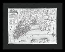 Load image into Gallery viewer, Old Map Of New York City 1767 - Framed Print