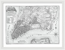 Load image into Gallery viewer, Old Map Of New York City 1767 - Framed Print