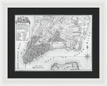 Load image into Gallery viewer, Old Map Of New York City 1767 - Framed Print