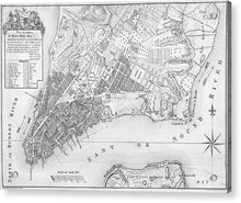 Load image into Gallery viewer, Old Map Of New York City 1767 - Acrylic Print