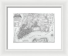 Load image into Gallery viewer, Old Map Of New York City 1767 - Framed Print