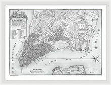 Load image into Gallery viewer, Old Map Of New York City 1767 - Framed Print