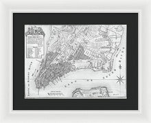 Load image into Gallery viewer, Old Map Of New York City 1767 - Framed Print