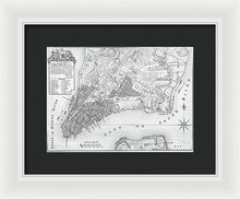 Load image into Gallery viewer, Old Map Of New York City 1767 - Framed Print