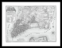 Load image into Gallery viewer, Old Map Of New York City 1767 - Framed Print