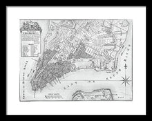 Load image into Gallery viewer, Old Map Of New York City 1767 - Framed Print