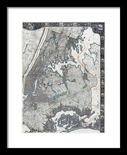 Load image into Gallery viewer, Old Map Of New York City 1900 - Framed Print