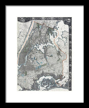 Load image into Gallery viewer, Old Map Of New York City 1900 - Framed Print