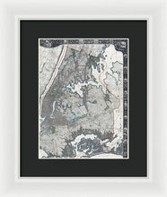 Load image into Gallery viewer, Old Map Of New York City 1900 - Framed Print