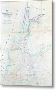 New York Harbor 1857 - Metal Print