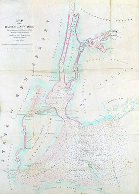 New York Harbor 1857 - Art Print