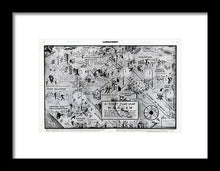 Load image into Gallery viewer, Old Night Club Map Of Harlem - Framed Print