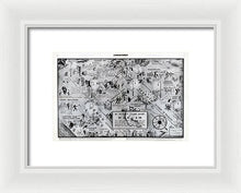 Load image into Gallery viewer, Old Night Club Map Of Harlem - Framed Print