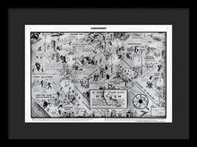 Load image into Gallery viewer, Old Night Club Map Of Harlem - Framed Print