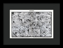 Load image into Gallery viewer, Old Night Club Map Of Harlem - Framed Print