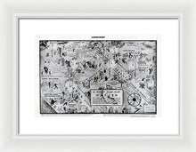 Load image into Gallery viewer, Old Night Club Map Of Harlem - Framed Print