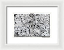 Load image into Gallery viewer, Old Night Club Map Of Harlem - Framed Print