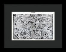 Load image into Gallery viewer, Old Night Club Map Of Harlem - Framed Print