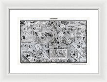 Load image into Gallery viewer, Old Night Club Map Of Harlem - Framed Print