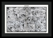 Load image into Gallery viewer, Old Night Club Map Of Harlem - Framed Print