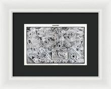 Load image into Gallery viewer, Old Night Club Map Of Harlem - Framed Print