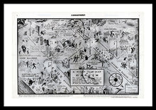 Load image into Gallery viewer, Old Night Club Map Of Harlem - Framed Print