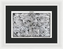 Load image into Gallery viewer, Old Night Club Map Of Harlem - Framed Print