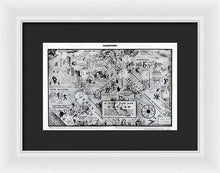 Load image into Gallery viewer, Old Night Club Map Of Harlem - Framed Print