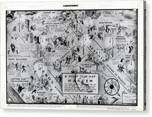 Load image into Gallery viewer, Old Night Club Map Of Harlem - Acrylic Print