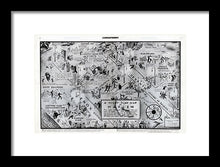 Load image into Gallery viewer, Old Night Club Map Of Harlem - Framed Print