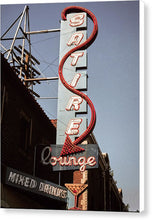 Load image into Gallery viewer, Old Bar And Lounge Sign - Canvas Print