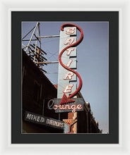 Load image into Gallery viewer, Old Bar And Lounge Sign - Framed Print