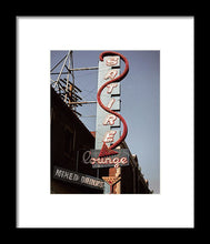 Load image into Gallery viewer, Old Bar And Lounge Sign - Framed Print