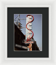 Load image into Gallery viewer, Old Bar And Lounge Sign - Framed Print