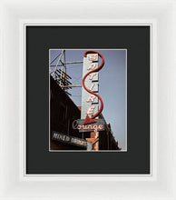 Load image into Gallery viewer, Old Bar And Lounge Sign - Framed Print