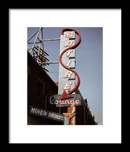 Load image into Gallery viewer, Old Bar And Lounge Sign - Framed Print